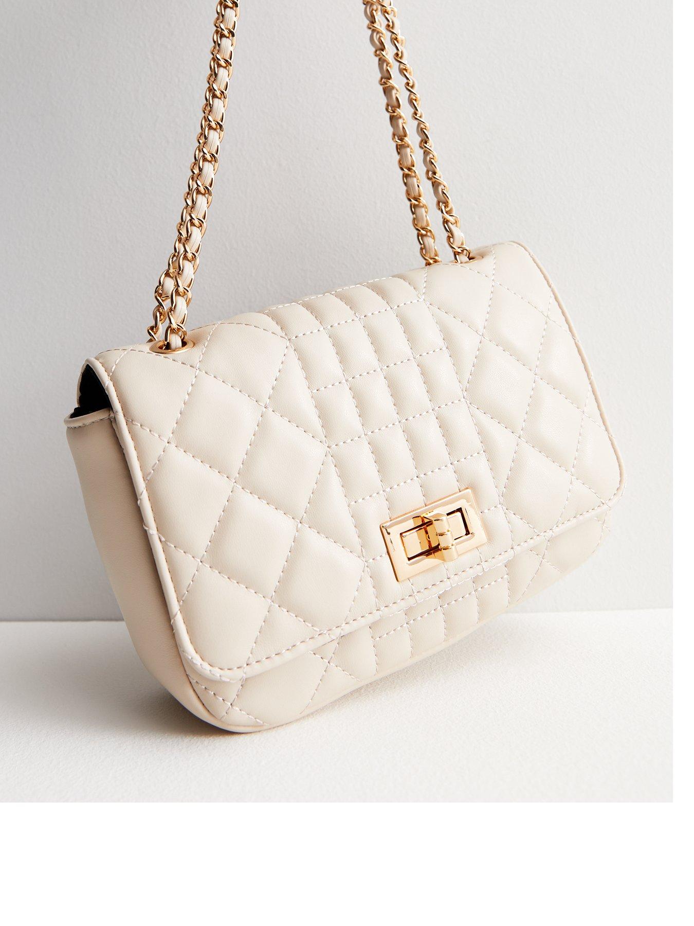 Cream store quilted bag