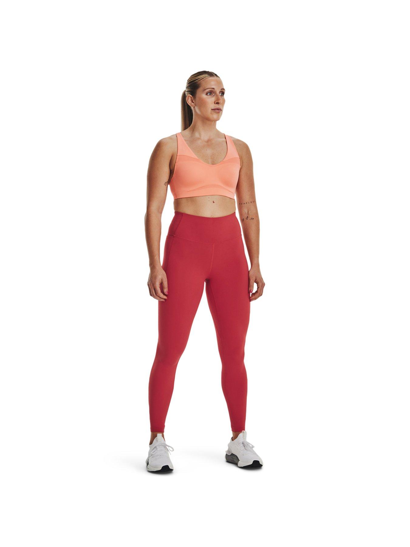 Under armour red on sale tights