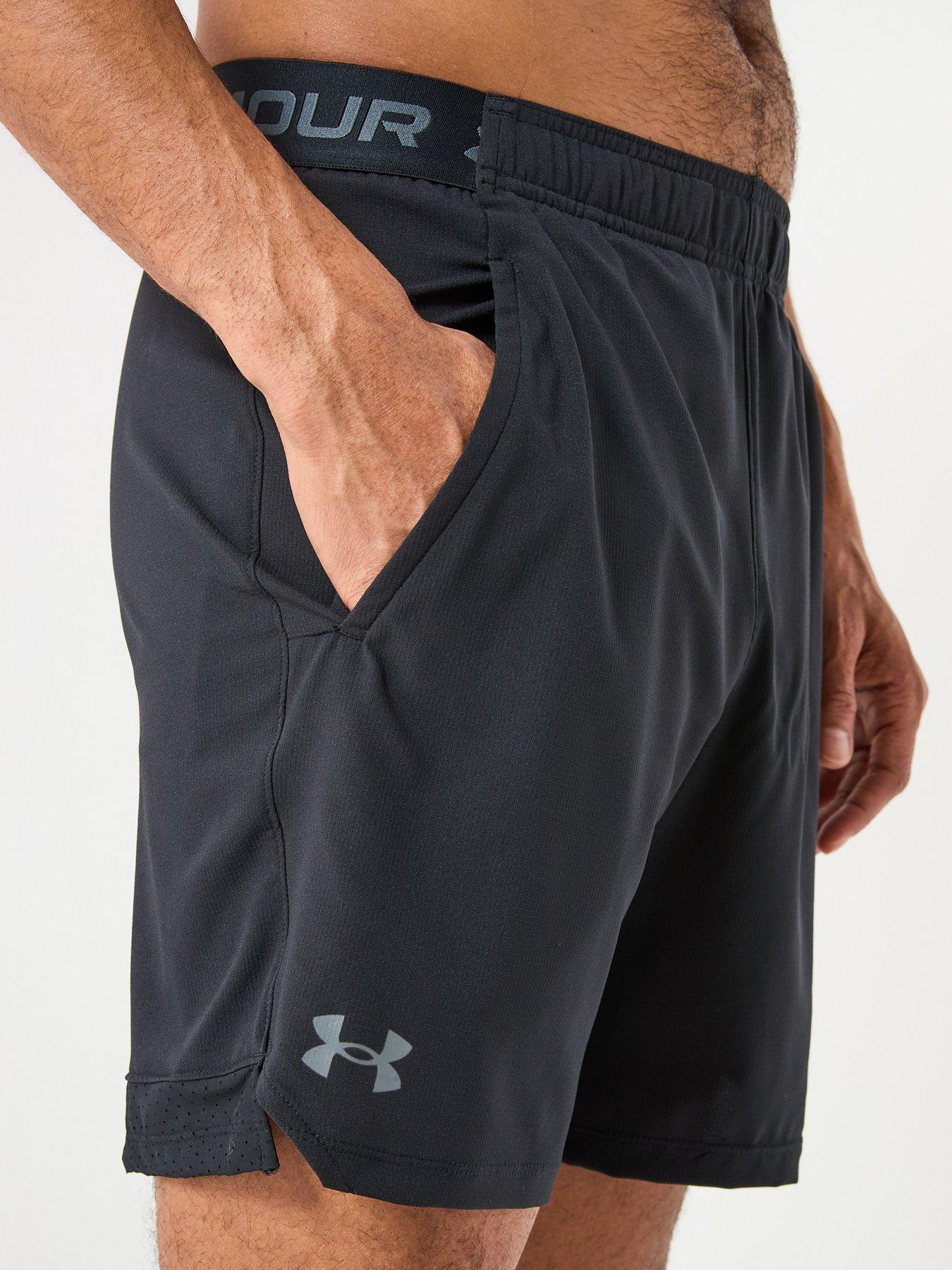 Image 4 of 6 of UNDER ARMOUR Men's Training Vanish Woven 6&nbsp;Inch&nbsp;Shorts - Black/Grey
