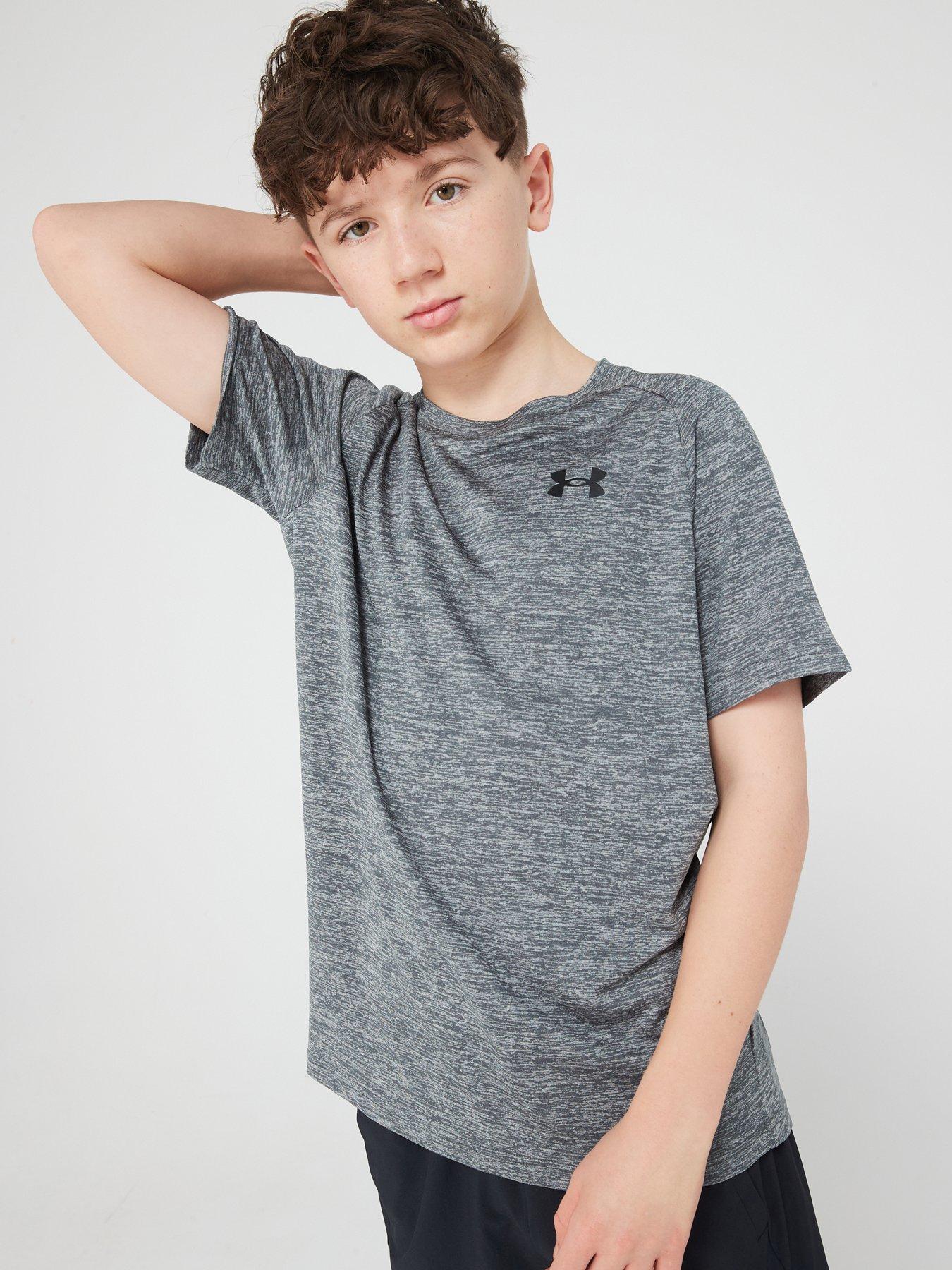 UNDER ARMOUR Older Boys Tech 2.0 Short Sleeve T-Shirt - Grey