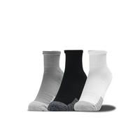 UNDER ARMOUR Training Heatgear Quarter 3pk Socks - Grey | very.co.uk