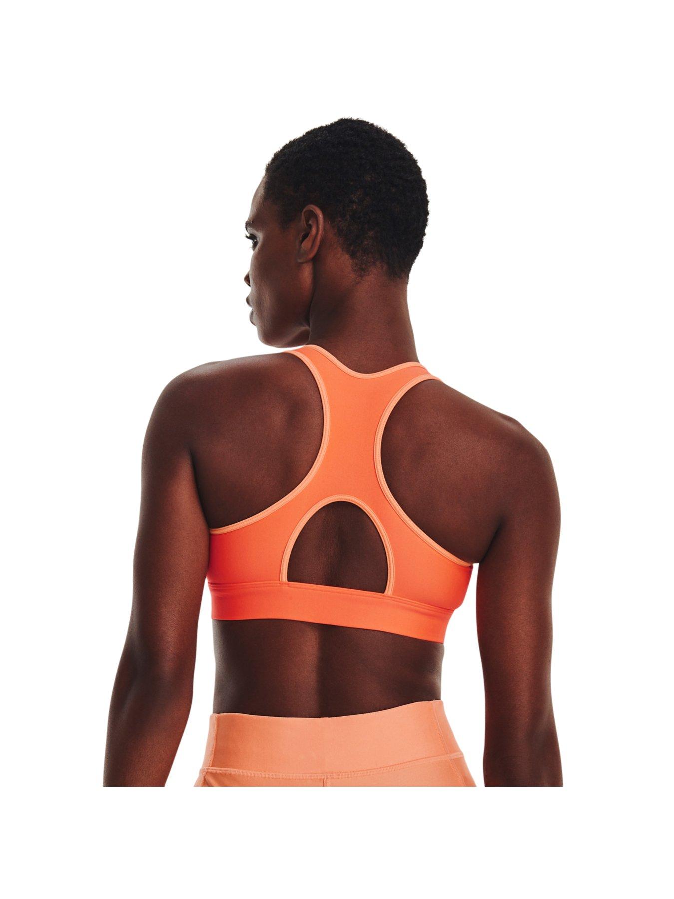Under Armour HeatGear Armour padless mid support sports bra in