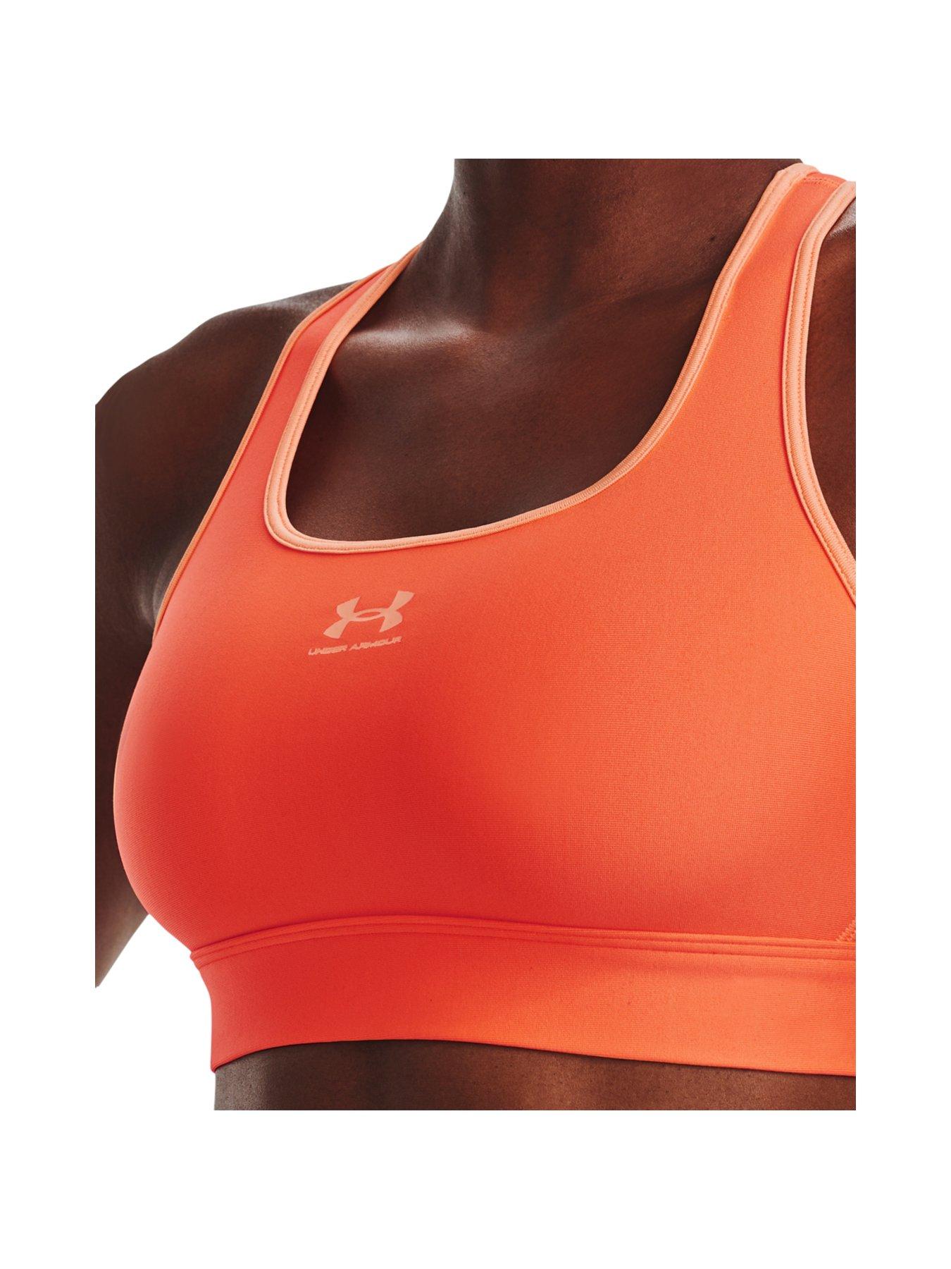 Heatgear® Mid Padless Sports Bra - Orange