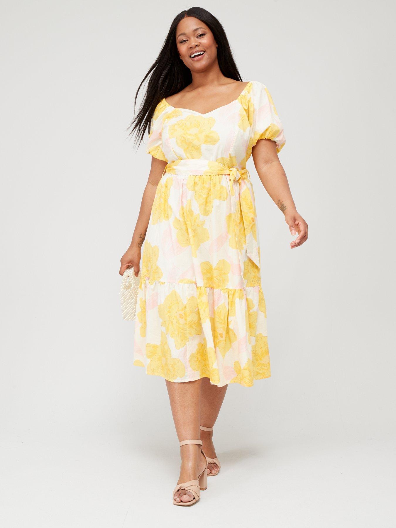 Curve midi dress with hot sale sleeves