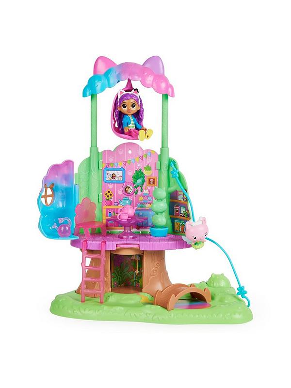 Image 1 of 7 of Gabby's Dollhouse Kitty Fairy Garden Treehouse