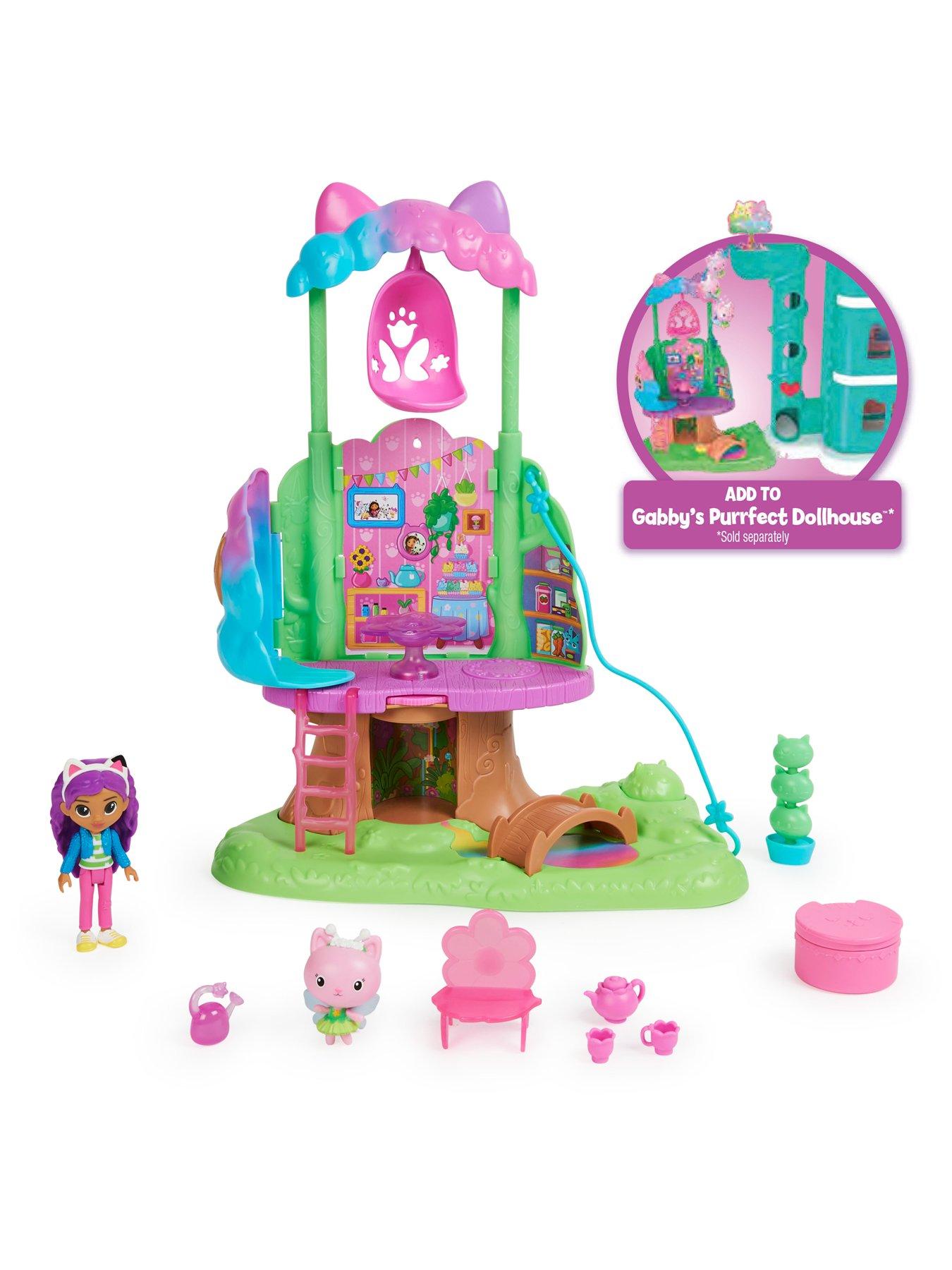 Gabby's Dollhouse Kitty Fairy Garden Treehouse | Very.co.uk