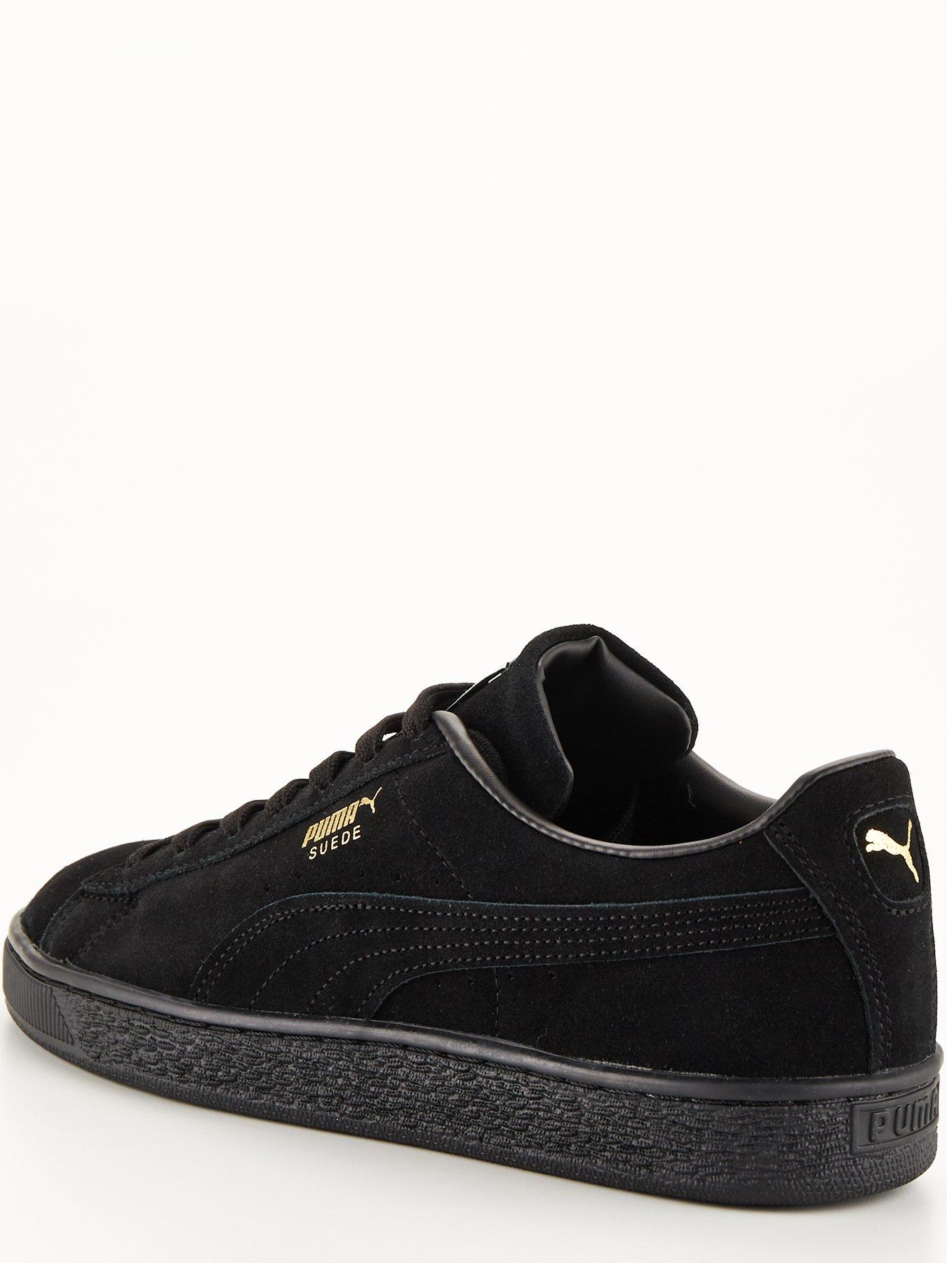 Puma suede classic hot sale black gold