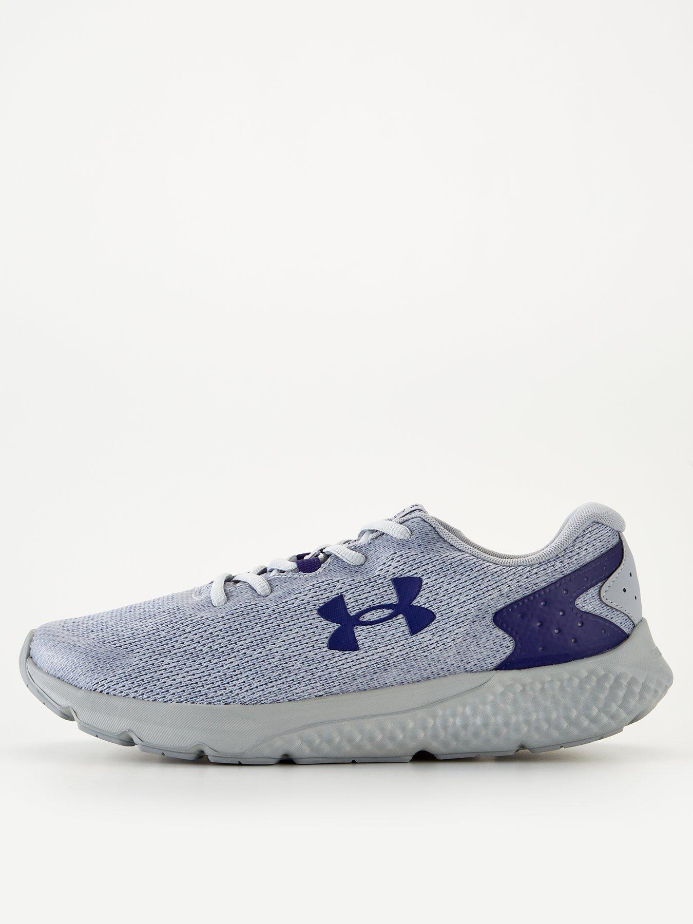 shoes Under Armour Charged Rogue 3 Knit - Black/Metallic Gold - men´s 