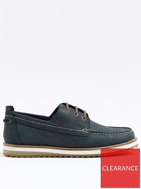 river-island-lace-up-boat-shoe-navy