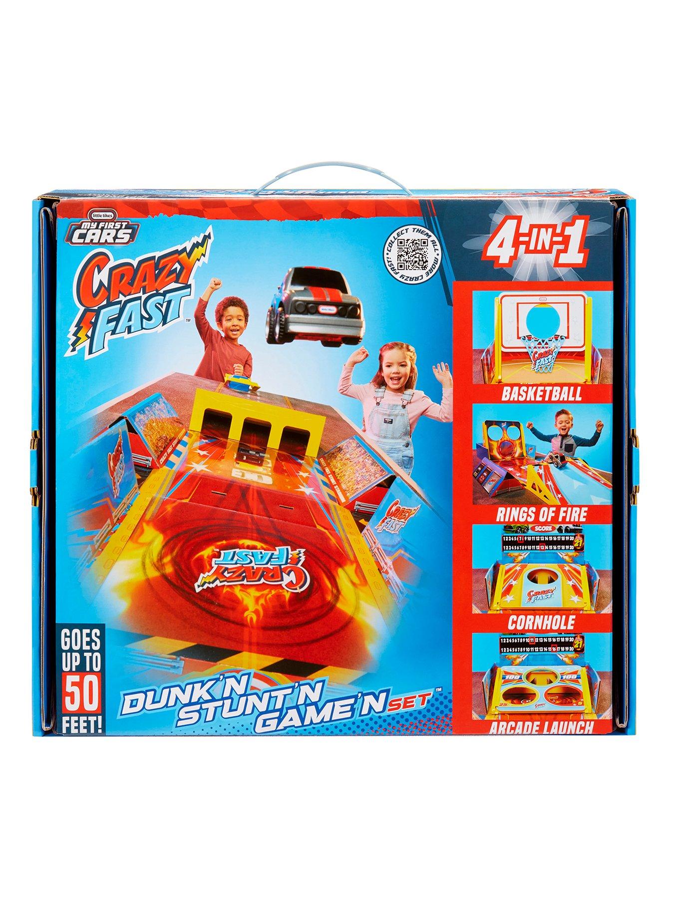 Little Tikes Crazy Fast 4 in 1 Dunk n Stunt n Game n Set Very