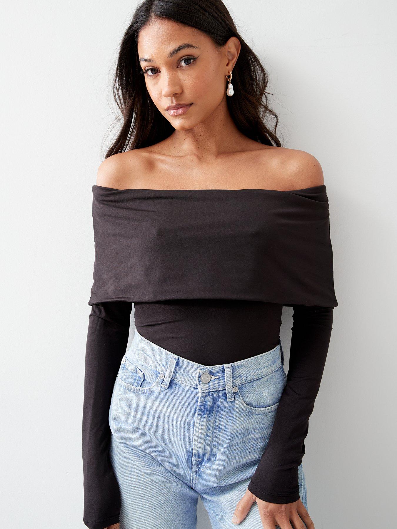 Bardot long sleeve discount top