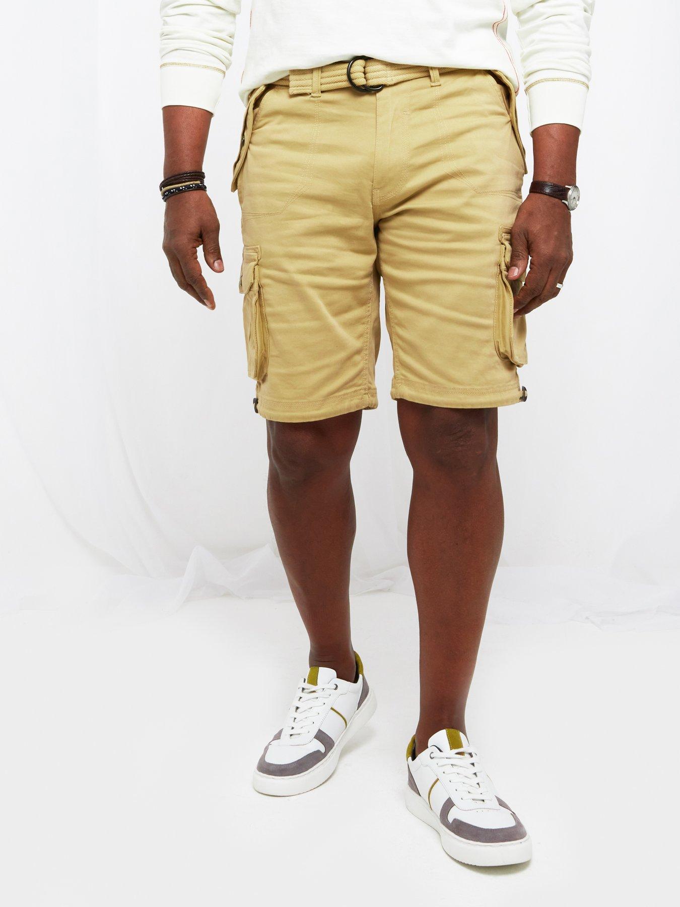 Men's Khaki Cargo Shorts, Light, Dark, Long & Short