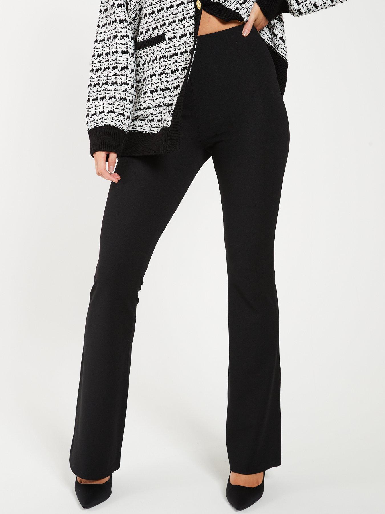 Black Kick Flare Trousers