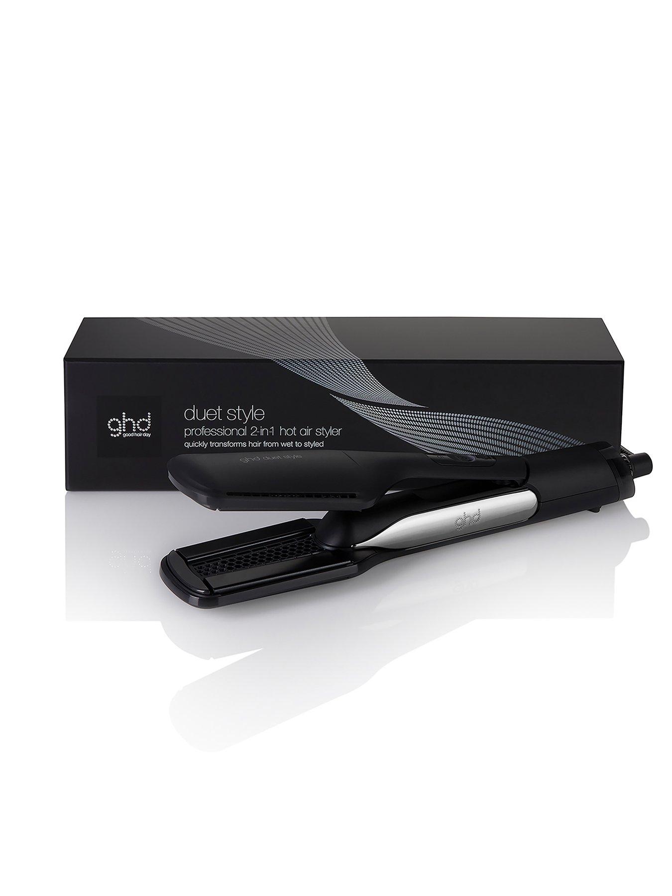 Image 4 of 8 of ghd Duet 2-IN-1 Hot Air Styler - Wet to Dry Straightener (Black)