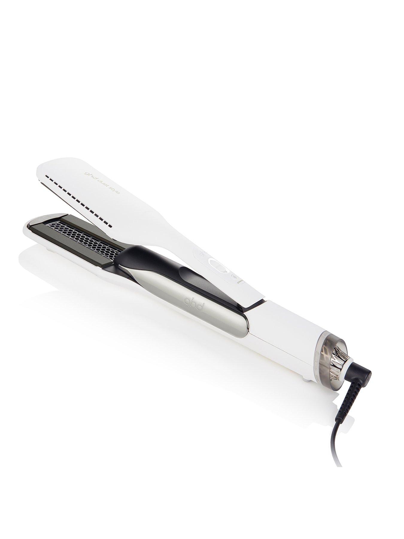 ghd Duet 2-IN-1 Hot Air Styler - Wet to Dry Straightener (White)