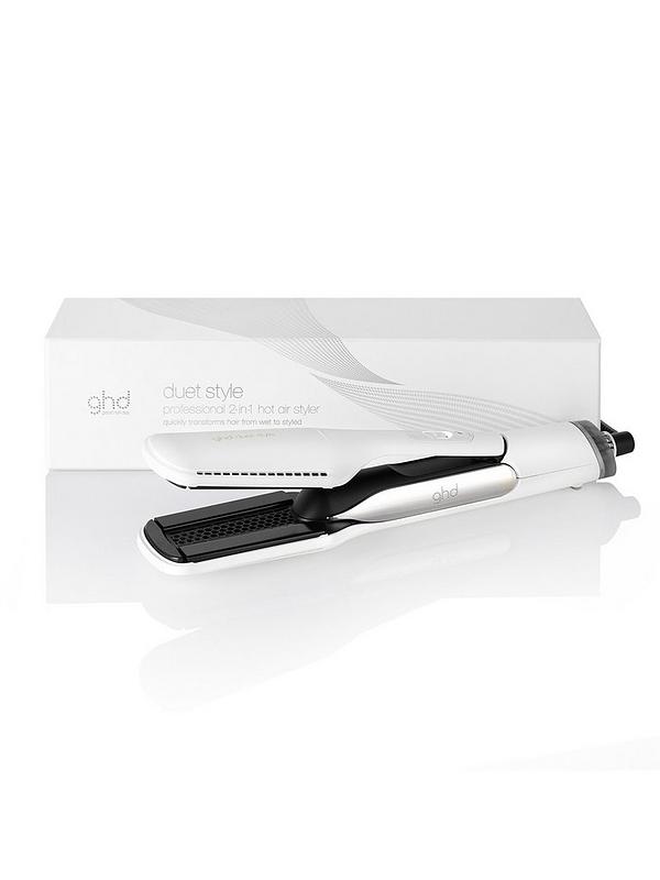 Image 2 of 5 of ghd Duet 2-in-1 Hot Air Styler in White