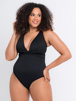 curvy kate twist and shout non wired swimsuit black