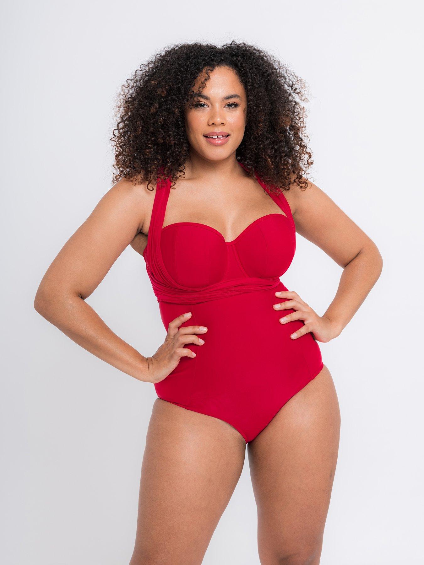 Leopard Print Wrapsody Swimsuit by Curvy Kate