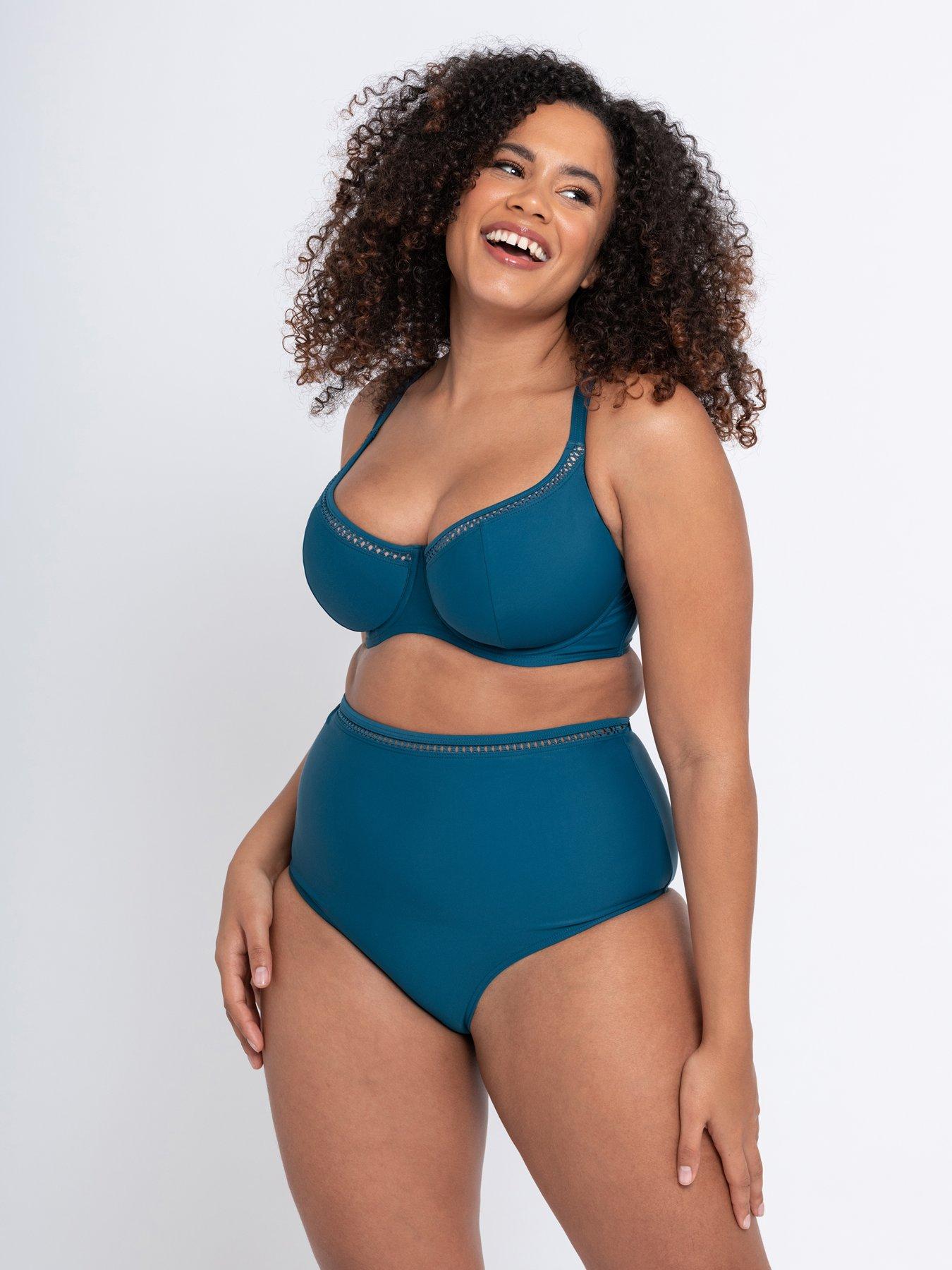 Plus size high hot sale waisted bikini uk