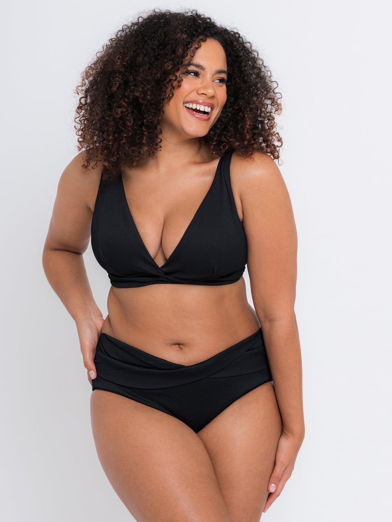 Curvy Kate Twist And Shout Bikini Short Black