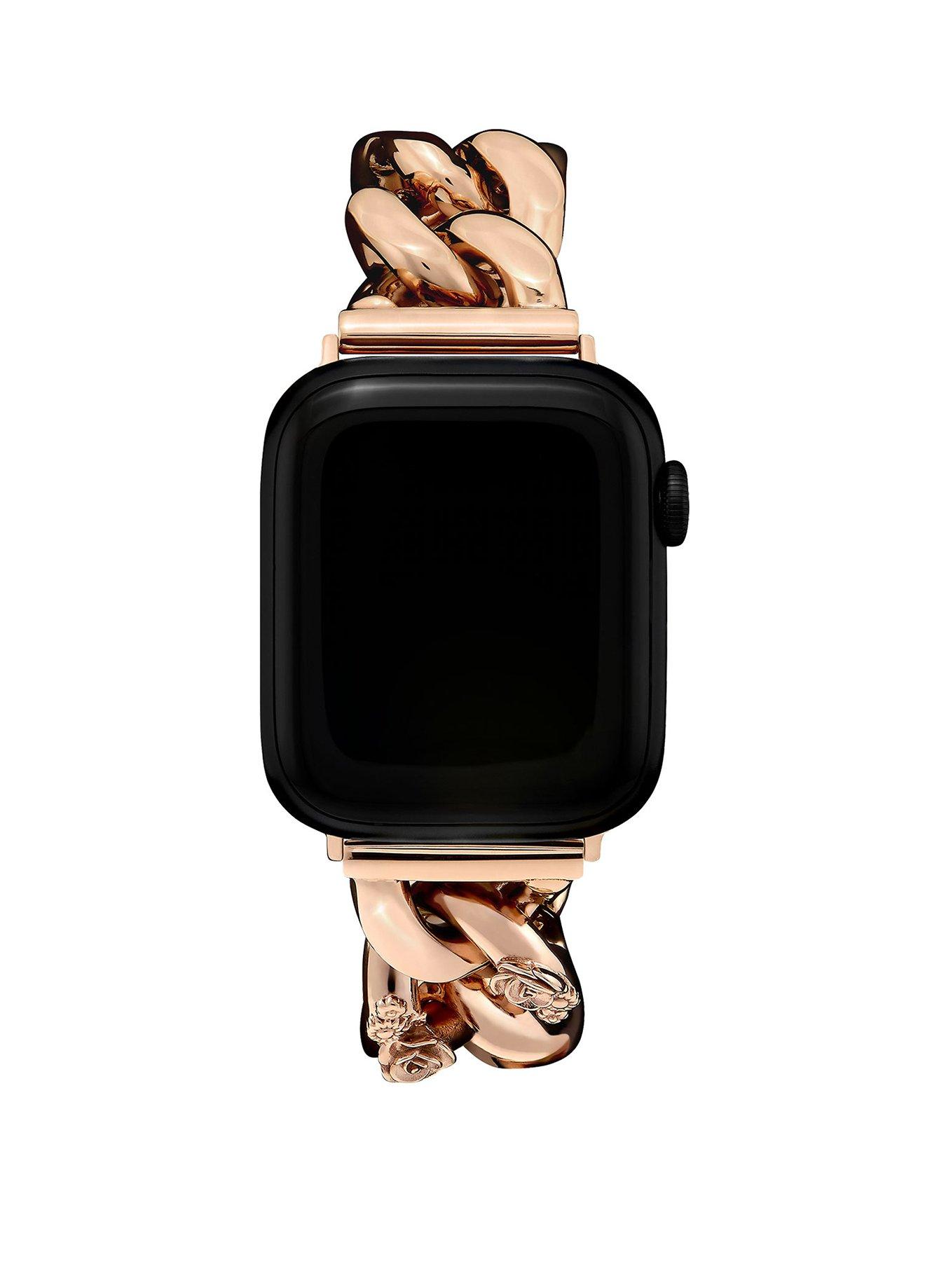 Rose gold apple watch with lavender band sale