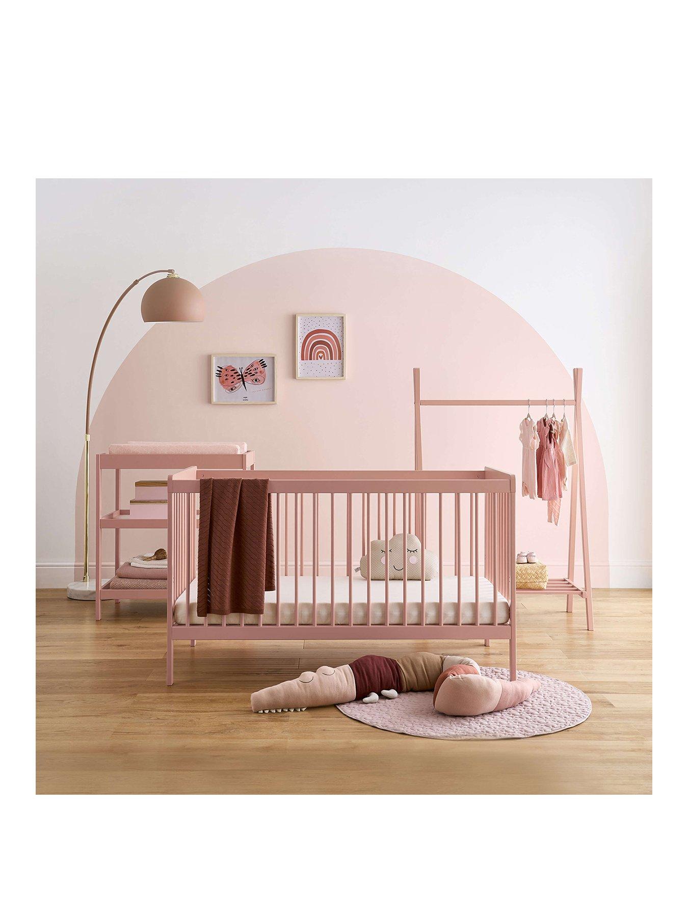 Blush pink deals cot bedding