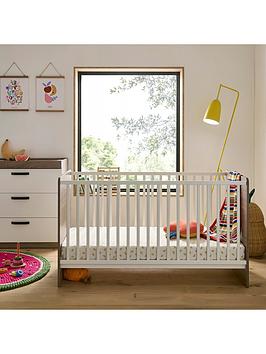 Product photograph of Cuddleco Enzo 2 Piece Nursery Furniture Set - Oak And White from very.co.uk