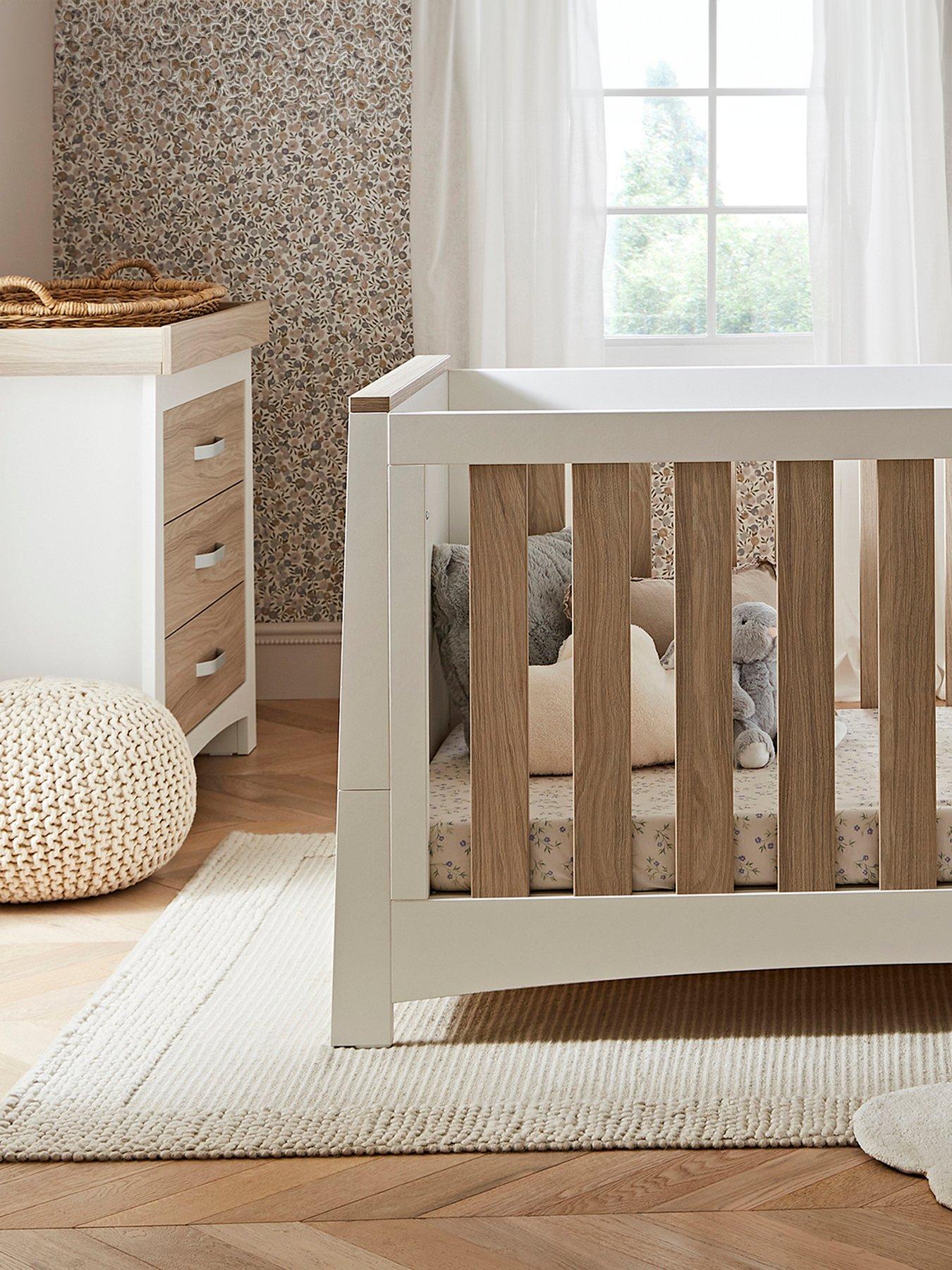 Image 1 of 7 of CuddleCo Ada 2-Piece Nursery Furniture Set - White and Ash