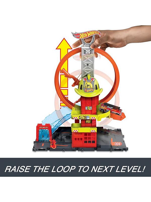 Image 3 of 6 of Hot Wheels City Super Loop Fire Station Playset