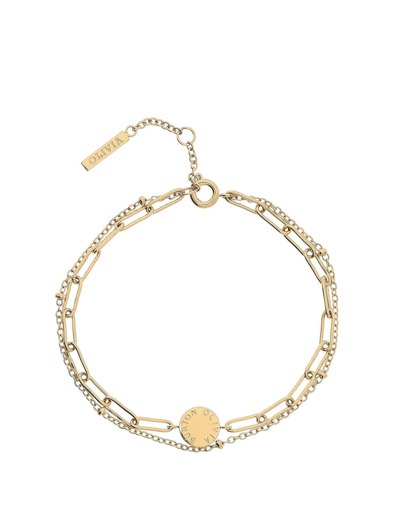 Product photograph of Olivia Burton Gold-plated Classic Illusion Stacking Bracelet Set from very.co.uk