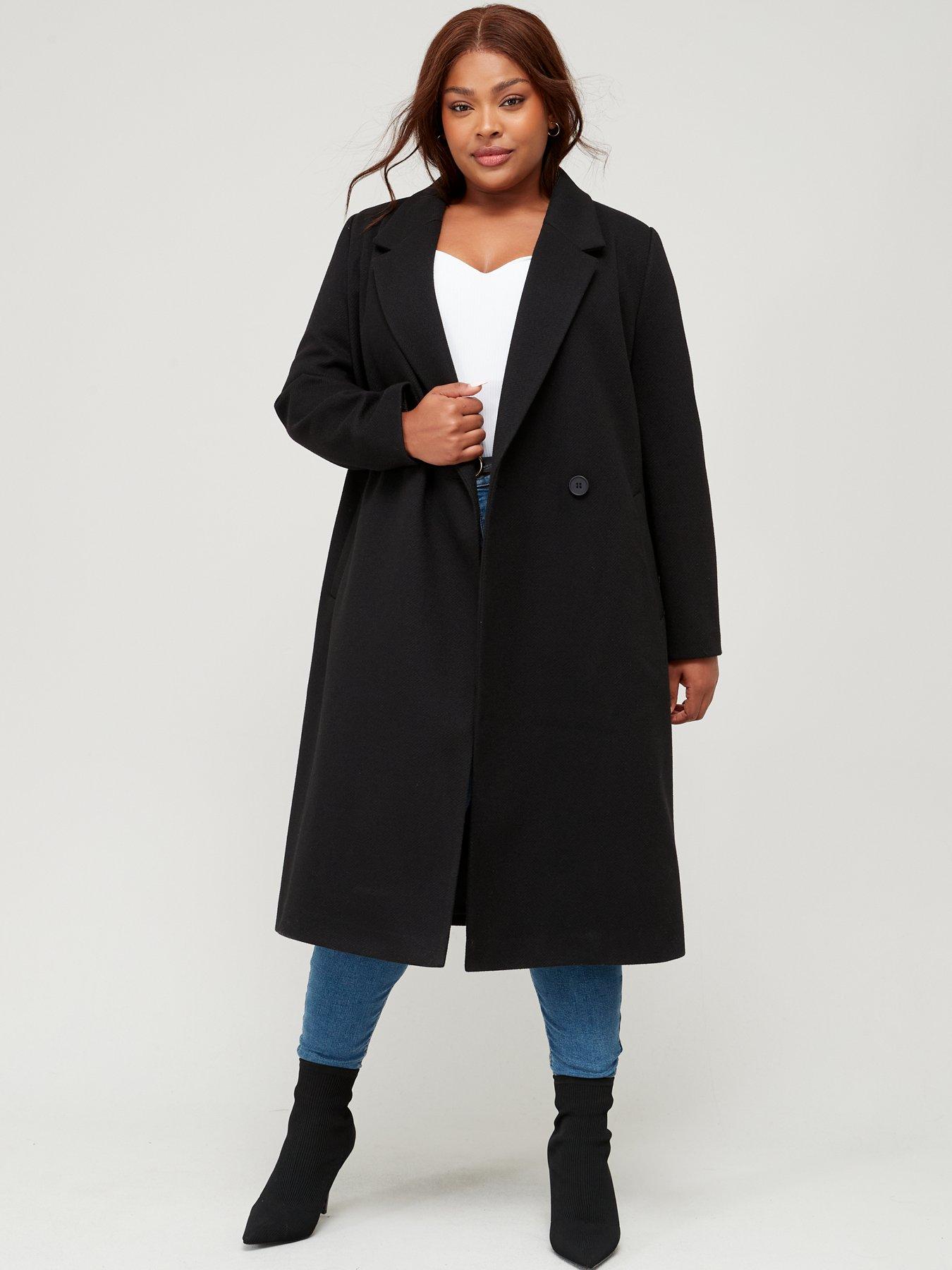 Black formal hot sale coat womens