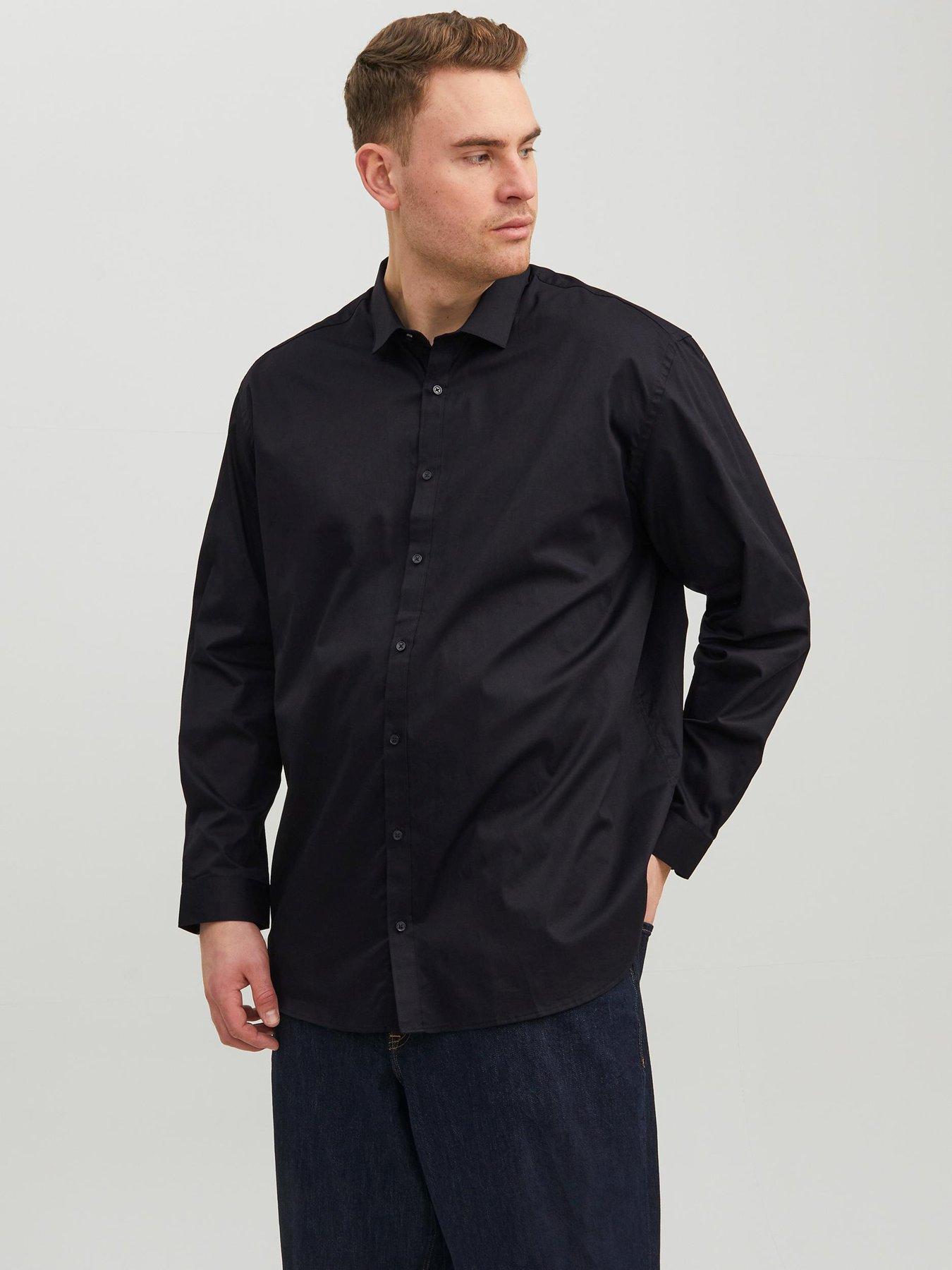 Jack & Jones Big  &  Tall Cardiff Shirt - Black