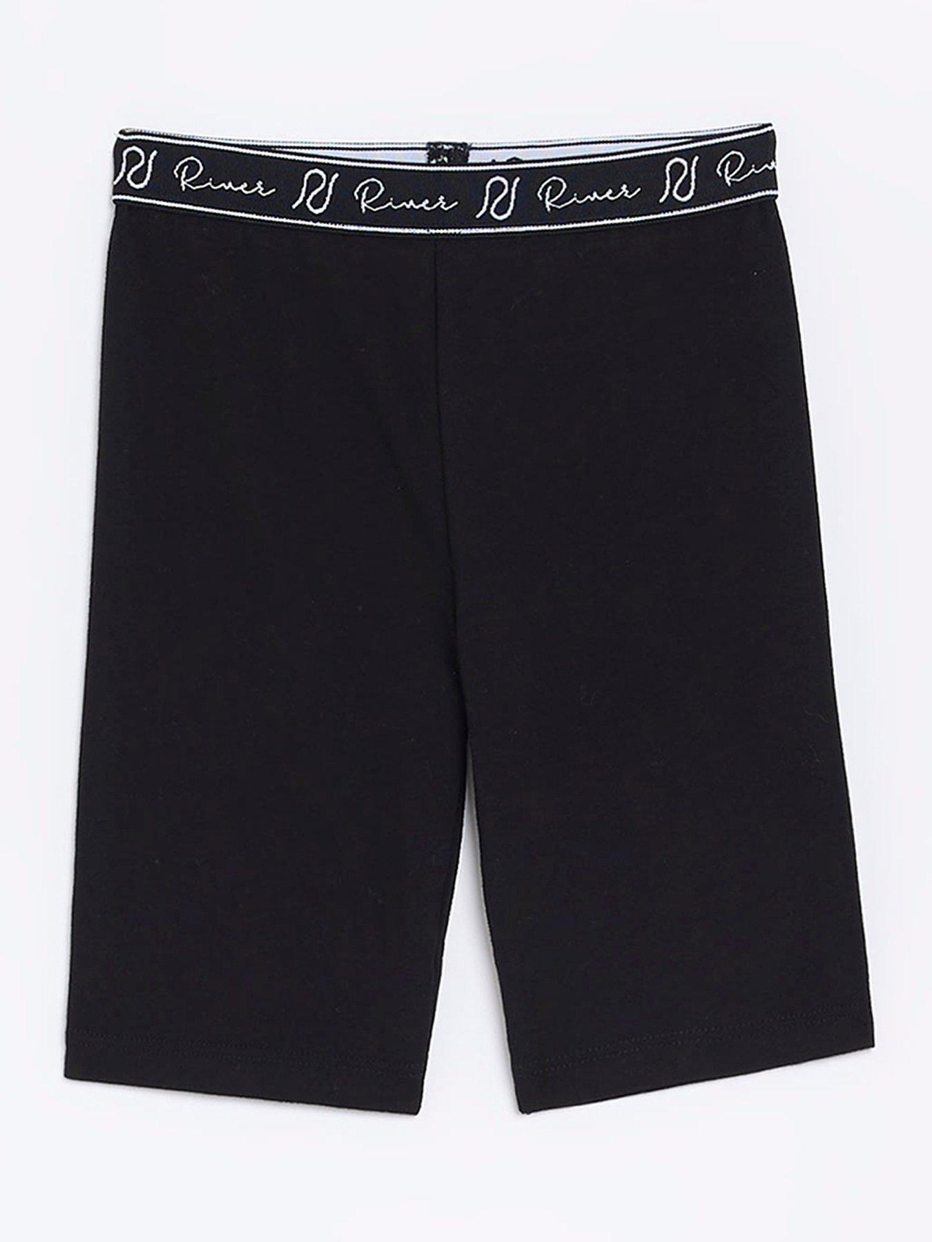 River island black 2025 cycling shorts