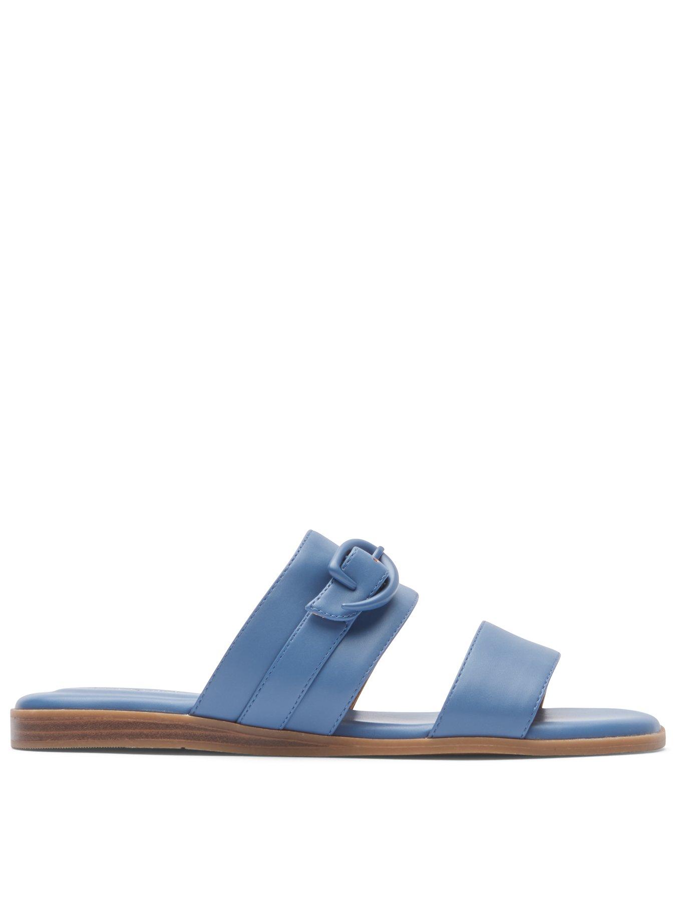 rockport-yara-buckle-slide-bluestone-synthetic-blue