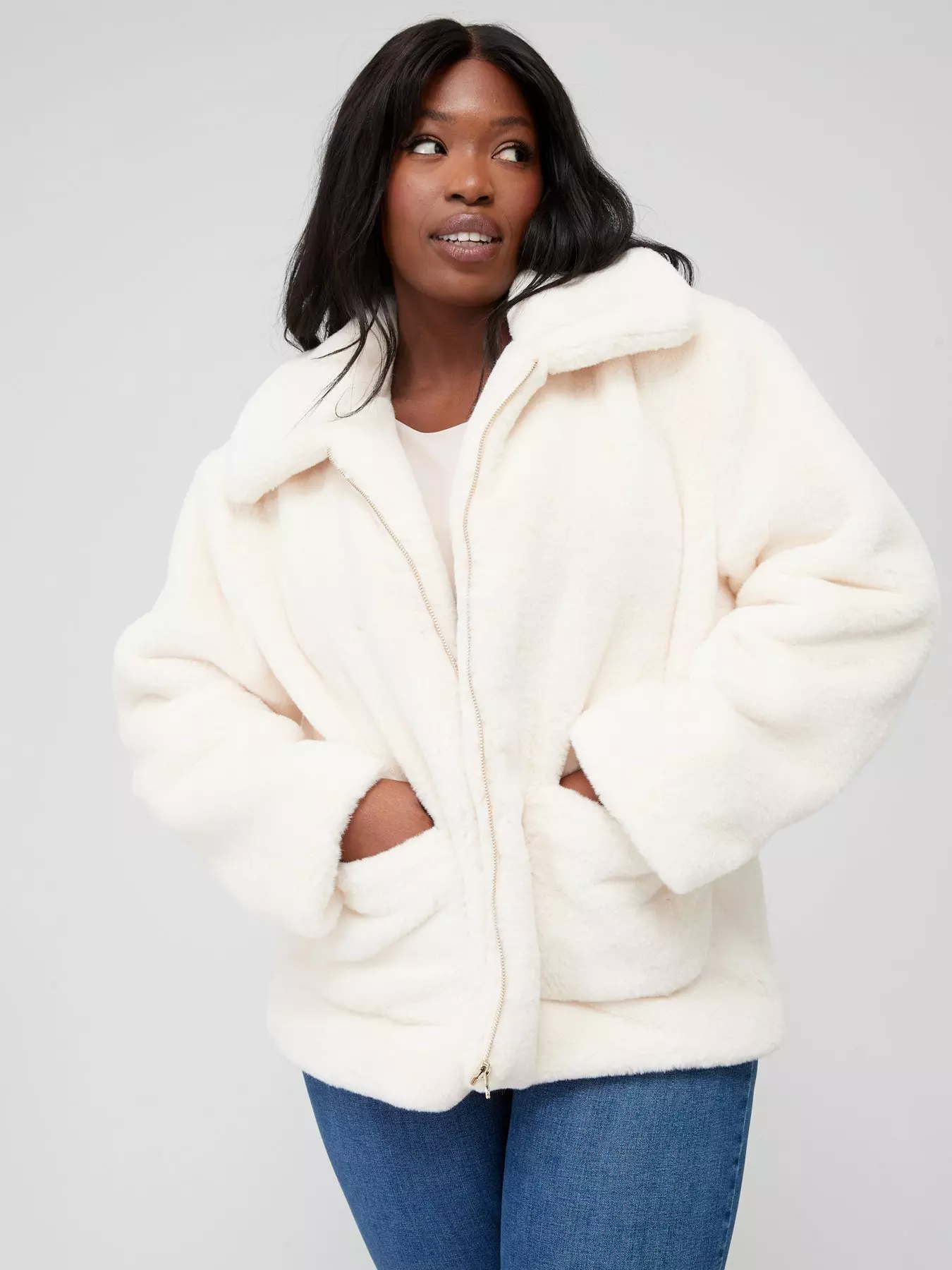 Womens Coat Clearance Fluffy Sherpa Sale Ladies Teen Girls Clothes