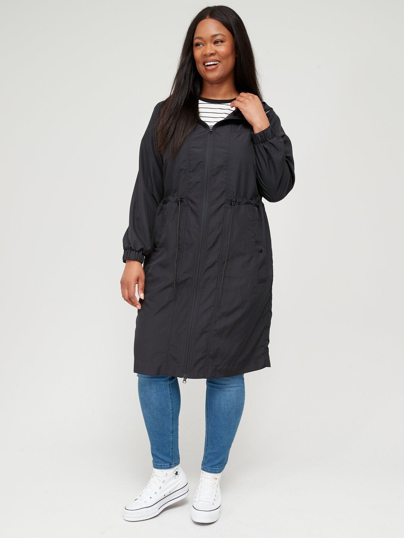 Plus size longline coat best sale