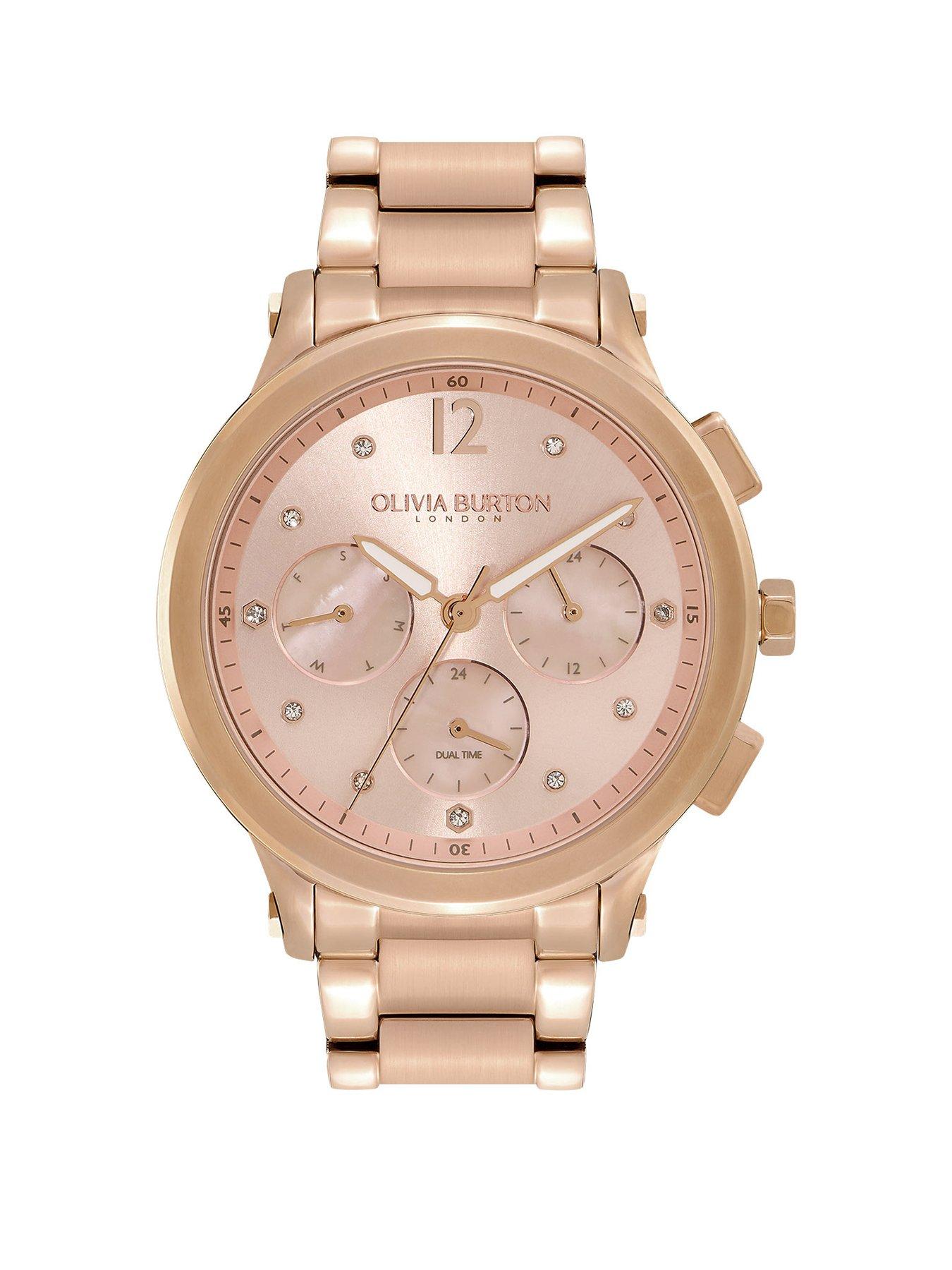 undefined Sports Luxe Carnation Gold Tone Multifunction Watch