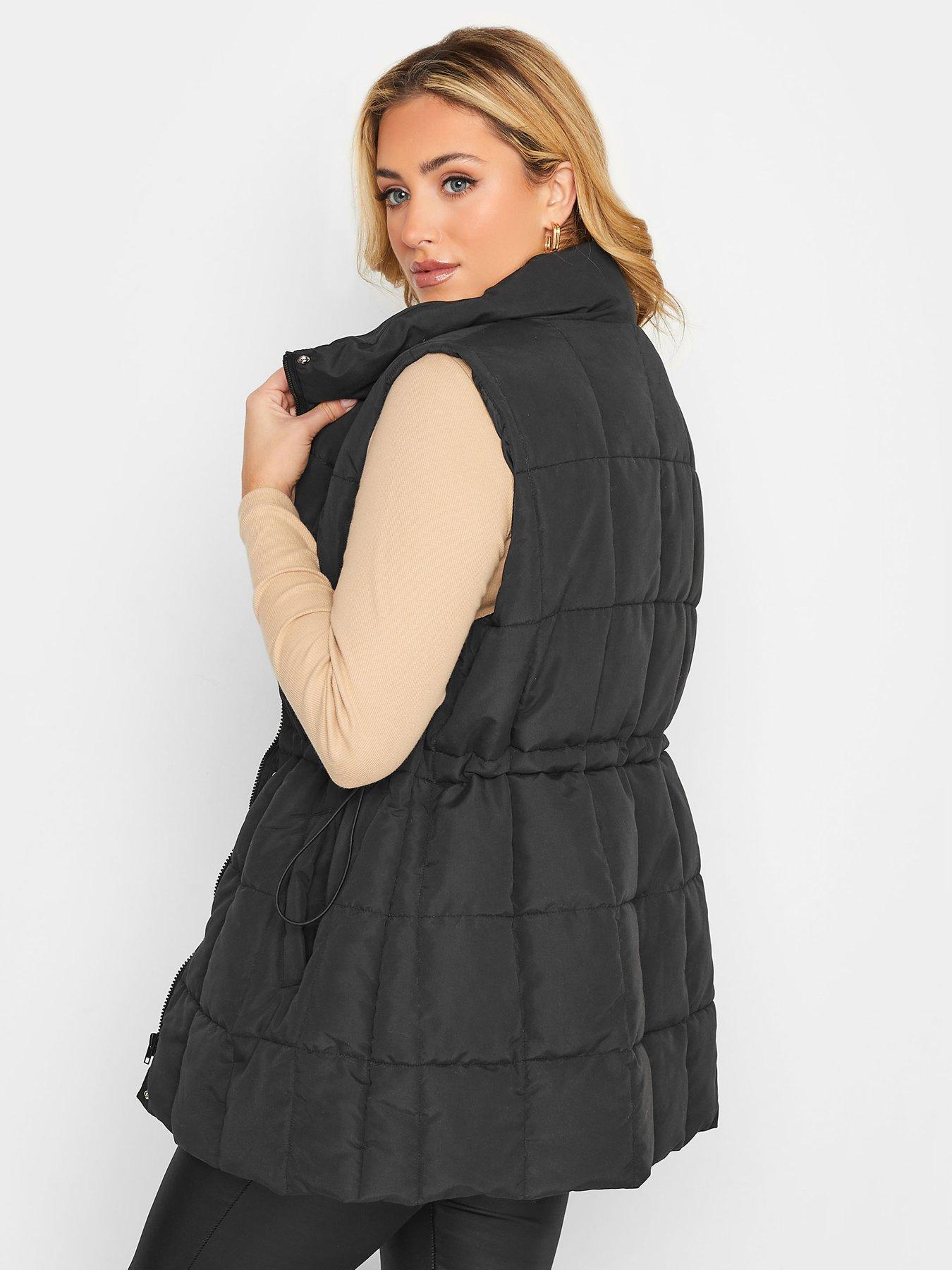 Image 2 of 4 of Yours Lightweight Quilted Gilet Black