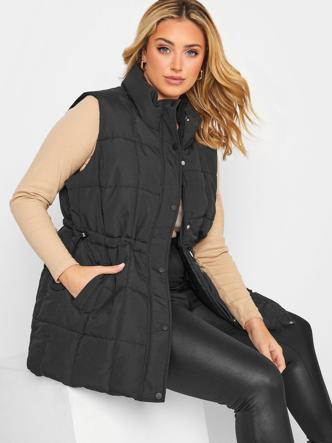 Image 4 of 4 of Yours Lightweight Quilted Gilet Black