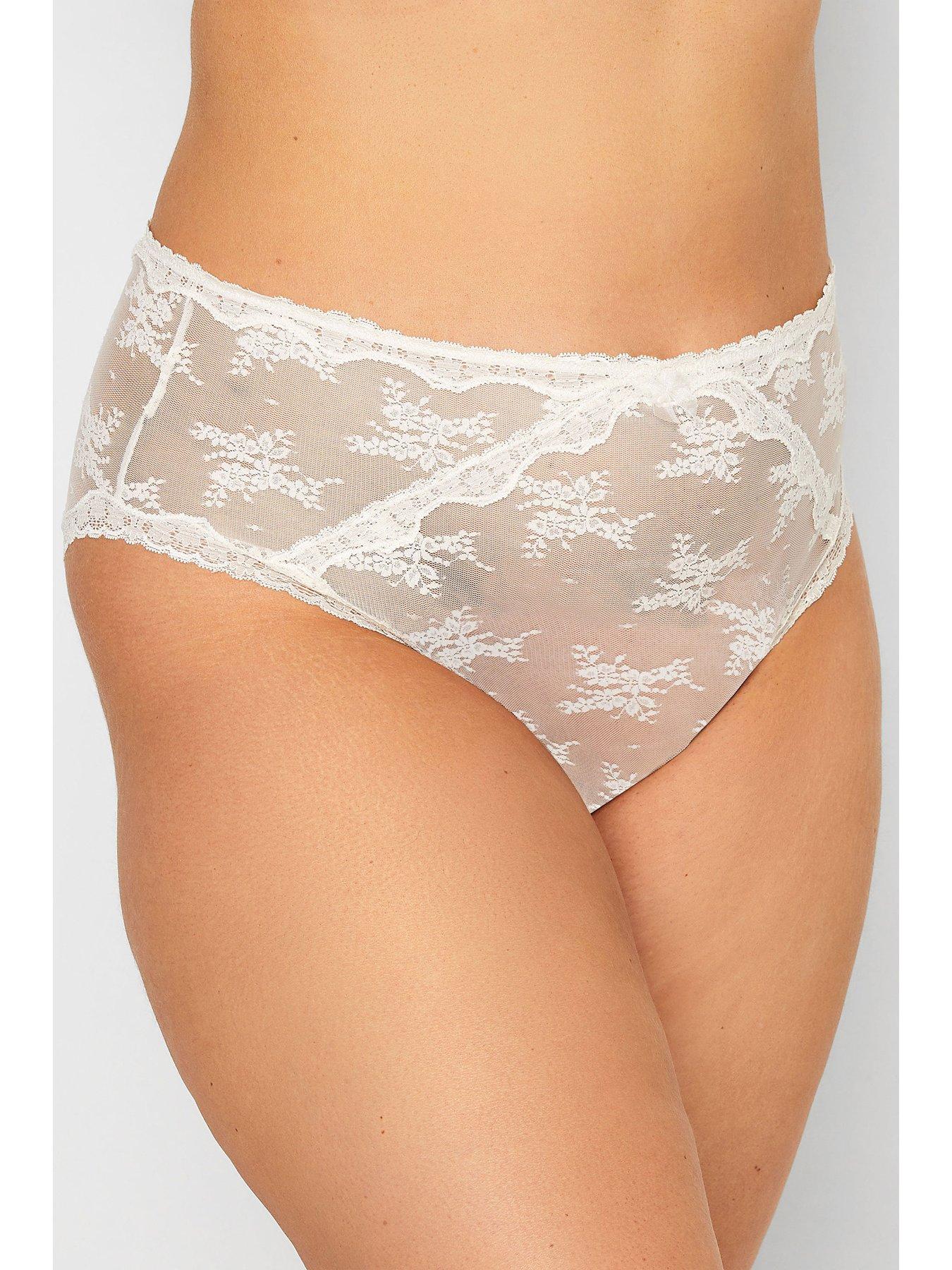 Yours 2 Pack Sheer Lace Knickers
