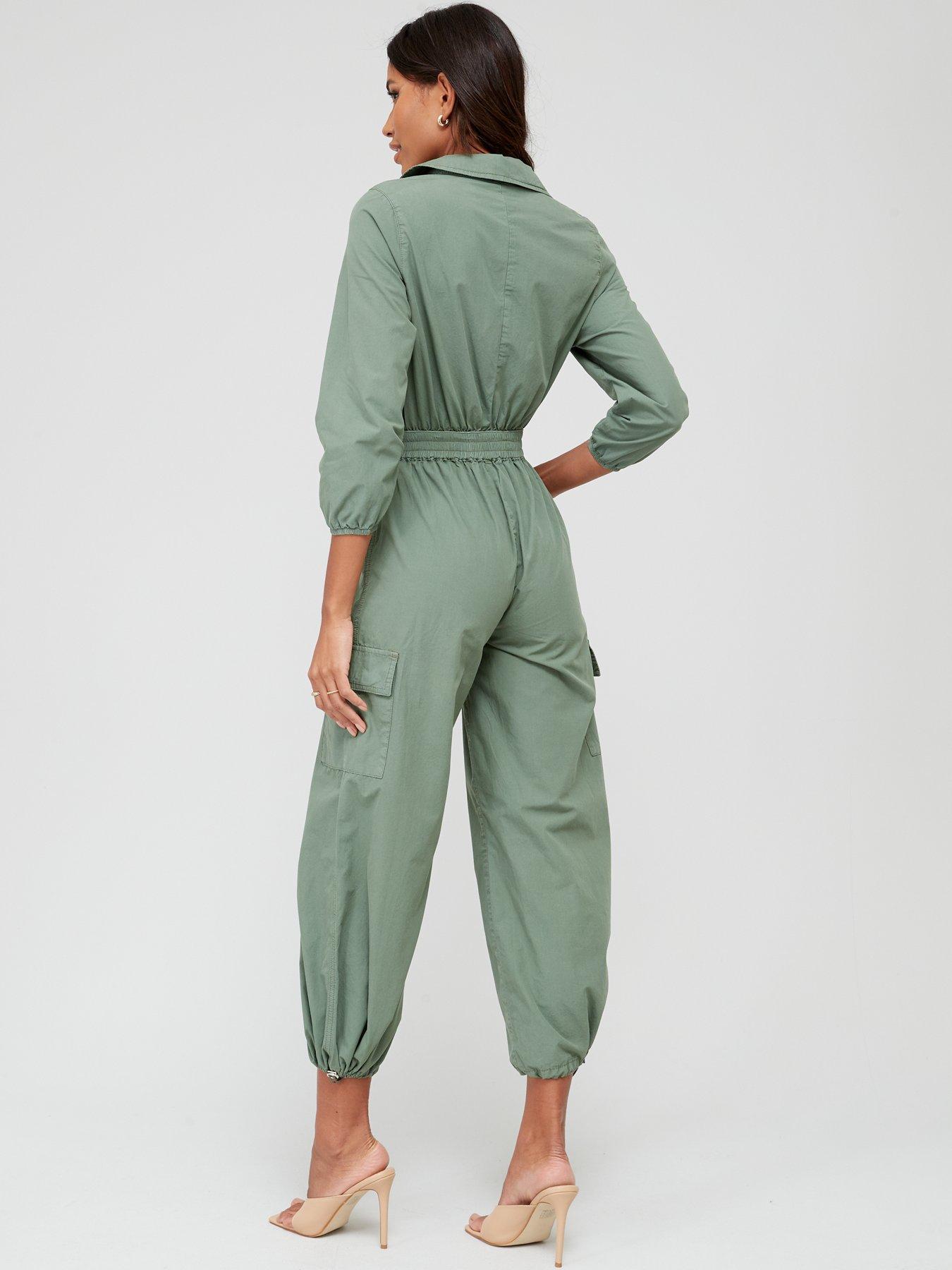 Khaki cheap jumpsuit uk