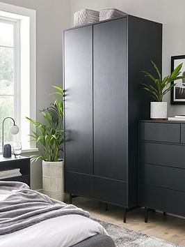 Product photograph of Very Home Hava 2 Door 2 Drawer Wardrobe from very.co.uk