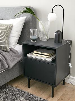 Product photograph of Very Home Hava Bedside Table from very.co.uk