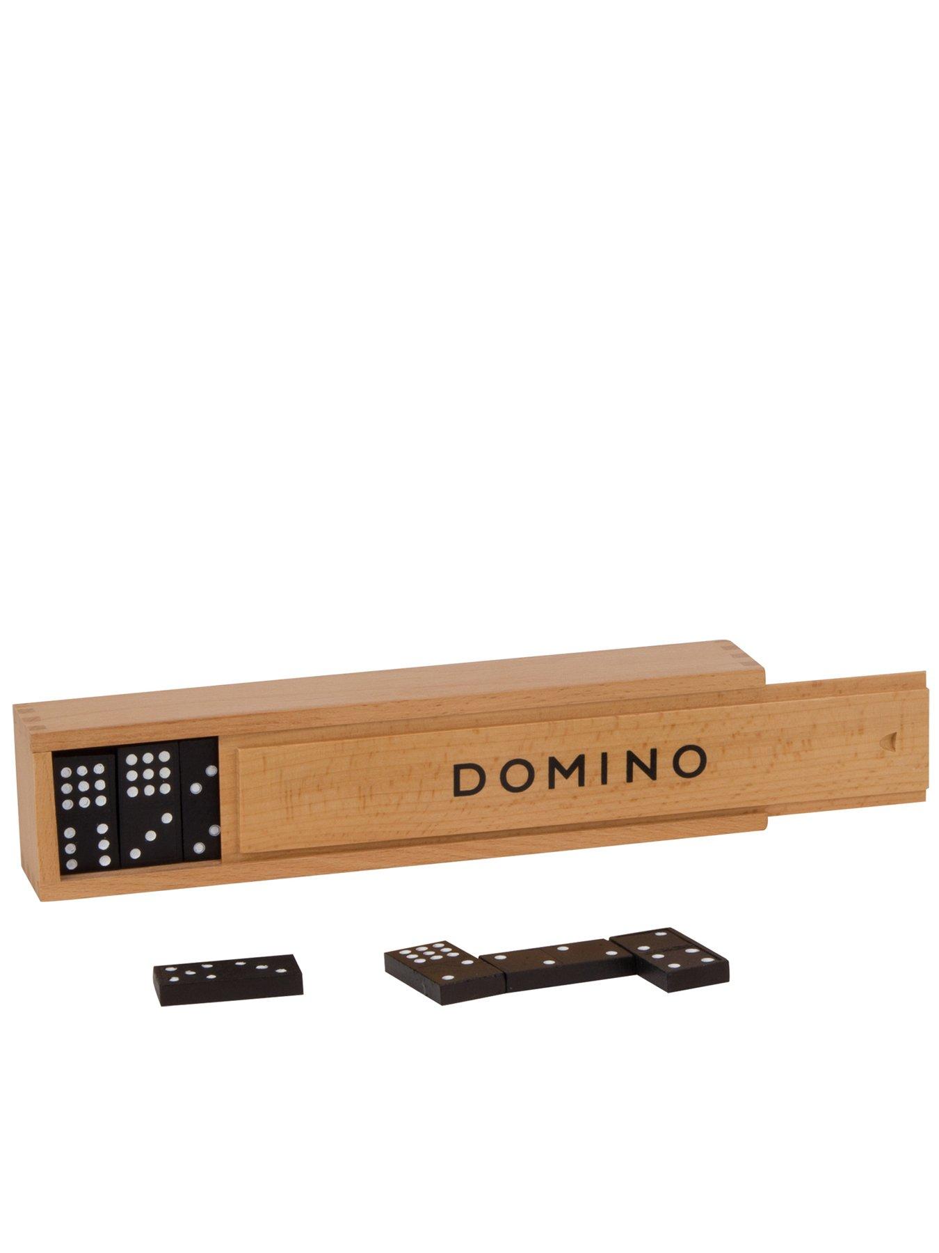 undefined Goki Dominoes in Wooden Box - 55 Tiles