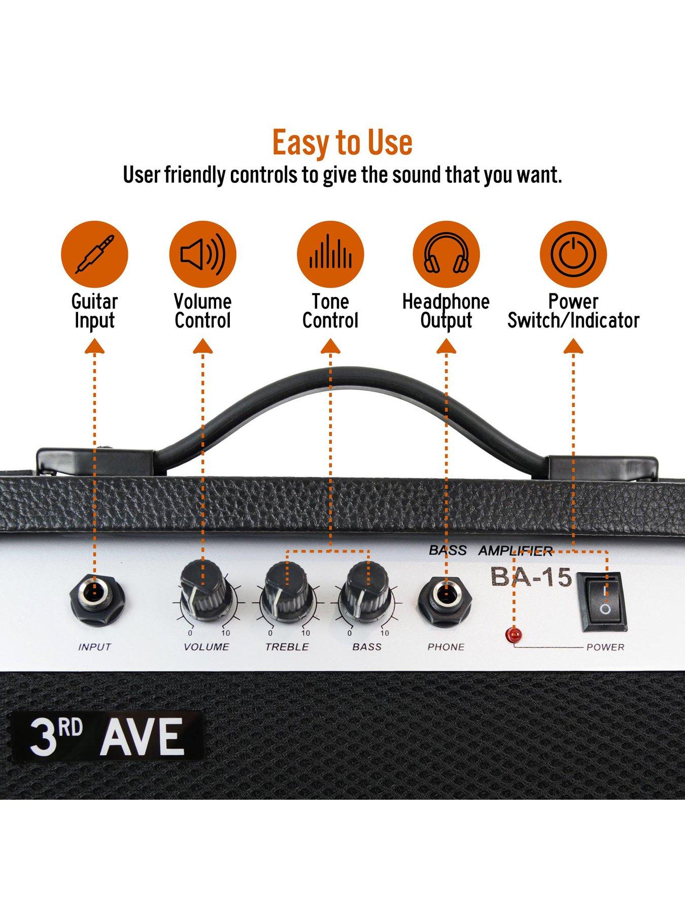Image 3 of 6 of 3rd Avenue 15 Watt Bass Guitar Amplifier