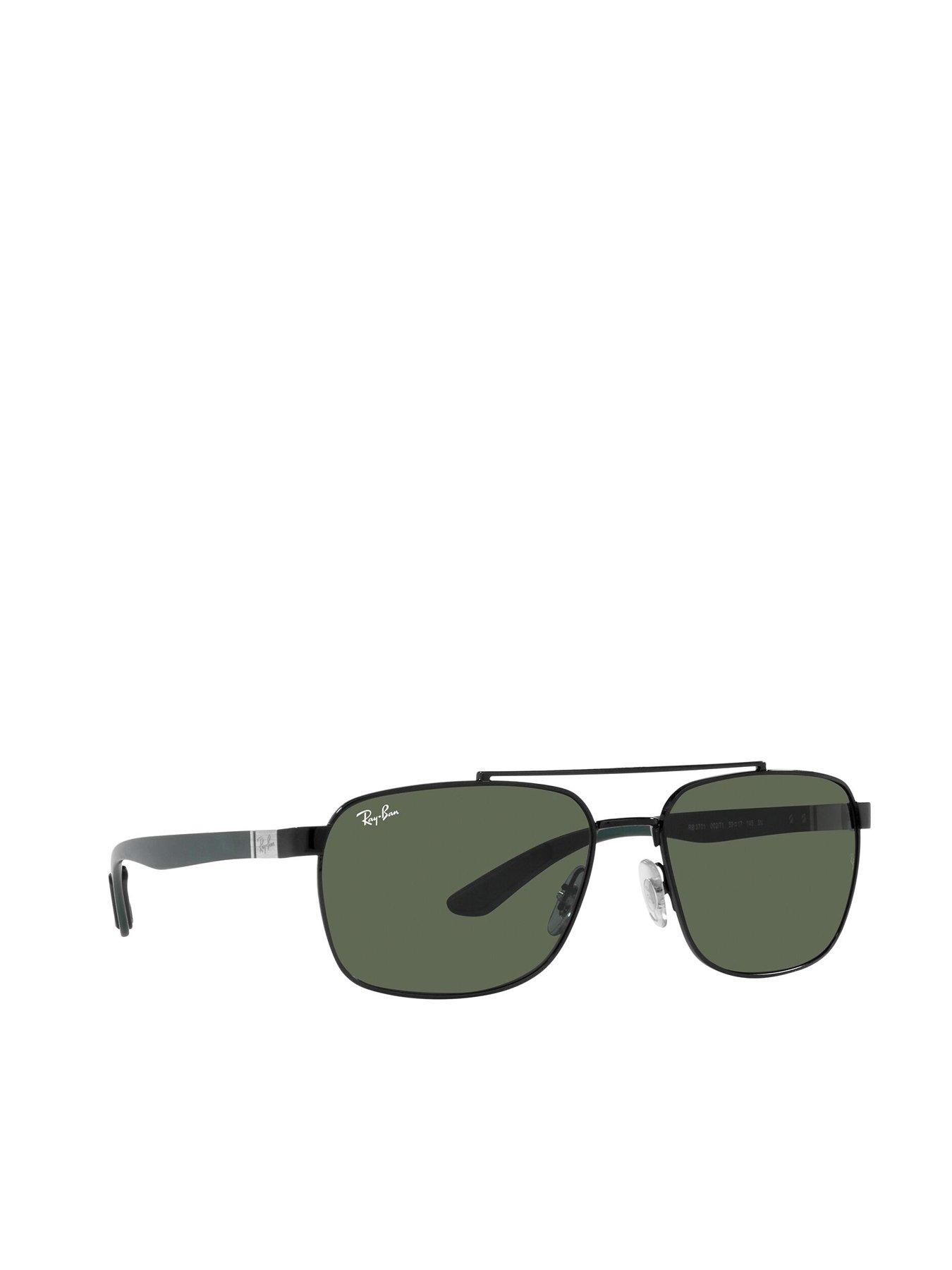 Ray-Ban RB3701, Black Sunglasses Dark Green lenses, Mojo Glasses - Image 4