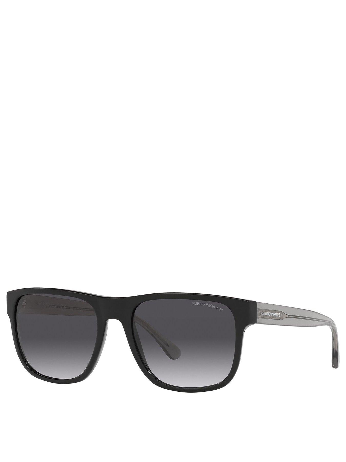 Image 1 of 3 of Emporio Armani 0EA4163 Rectangle Sunglasses - Grey