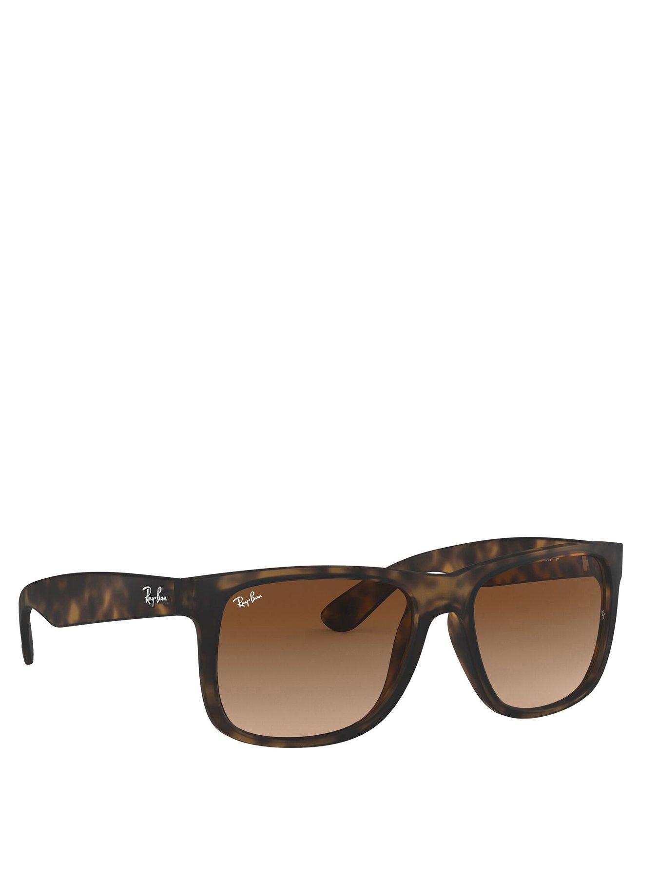 Ray Ban Justin 0RB4165 Square Sunglasses Brown Very