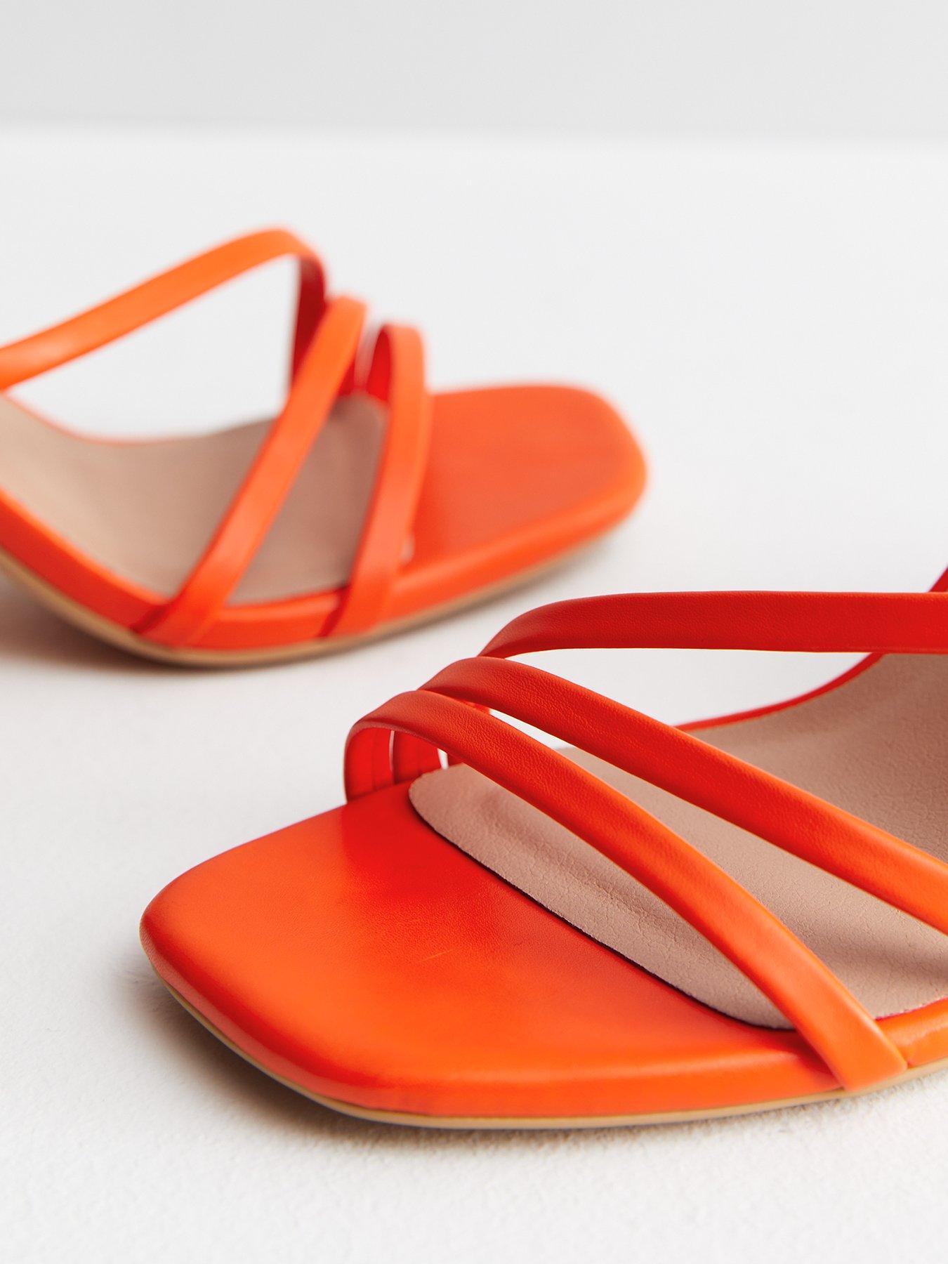 Bright hot sale orange sandals