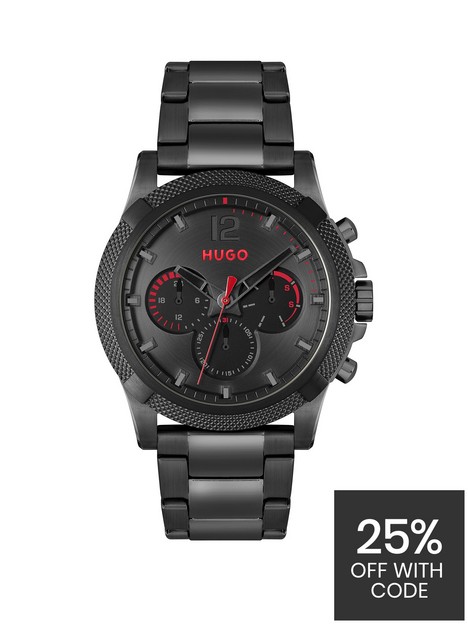 hugo-gents-hugo-impressforhim-black-ip-bracelet-watch